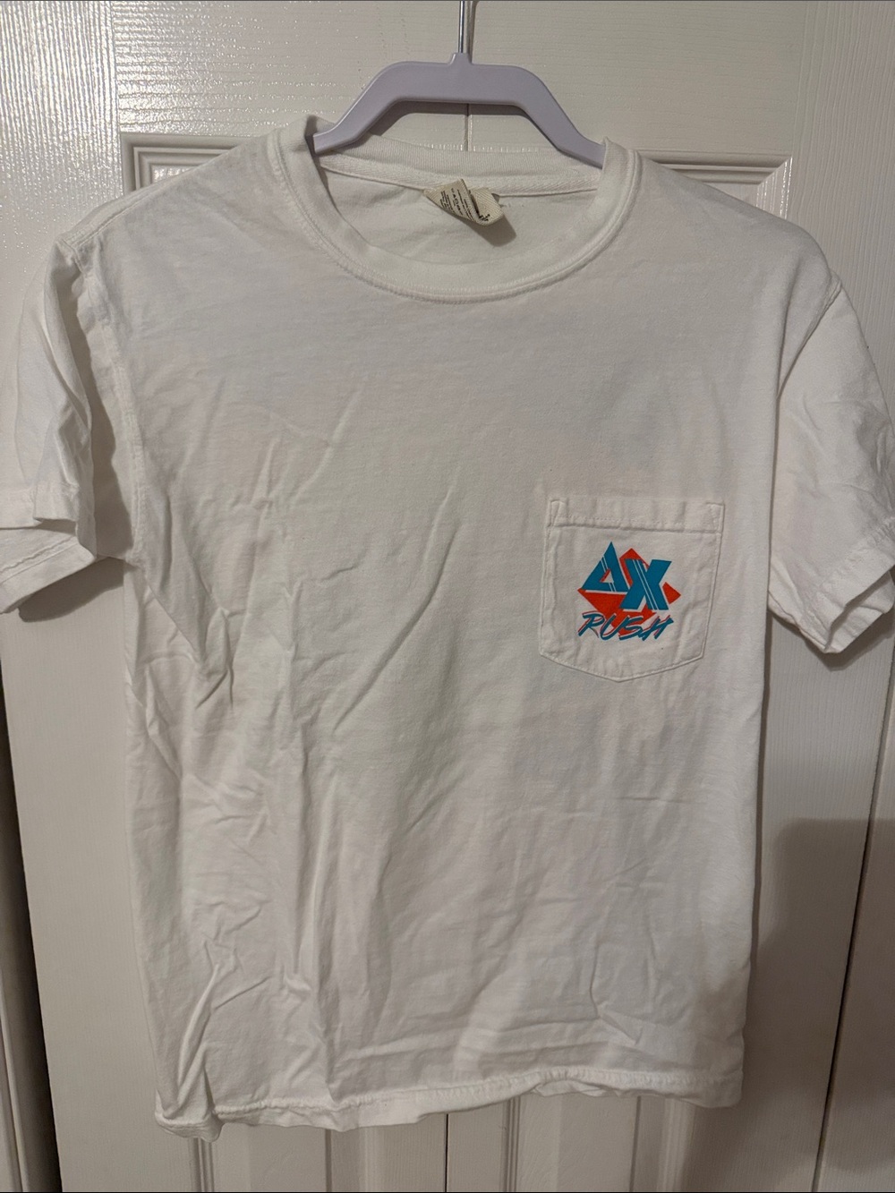 Kennesaw State Delta Chi Spring Rush-White Short-Sleeve Pocket Tee